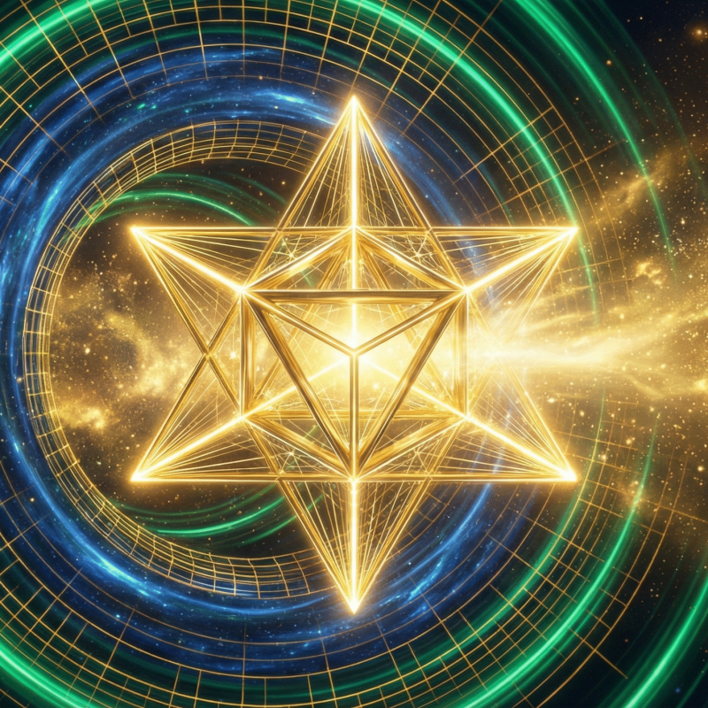 Gold Merkaba -Geometry Gateway 2