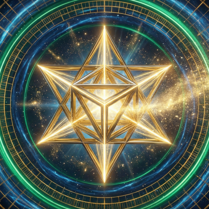 Gold Merkaba -Geometry Gateway